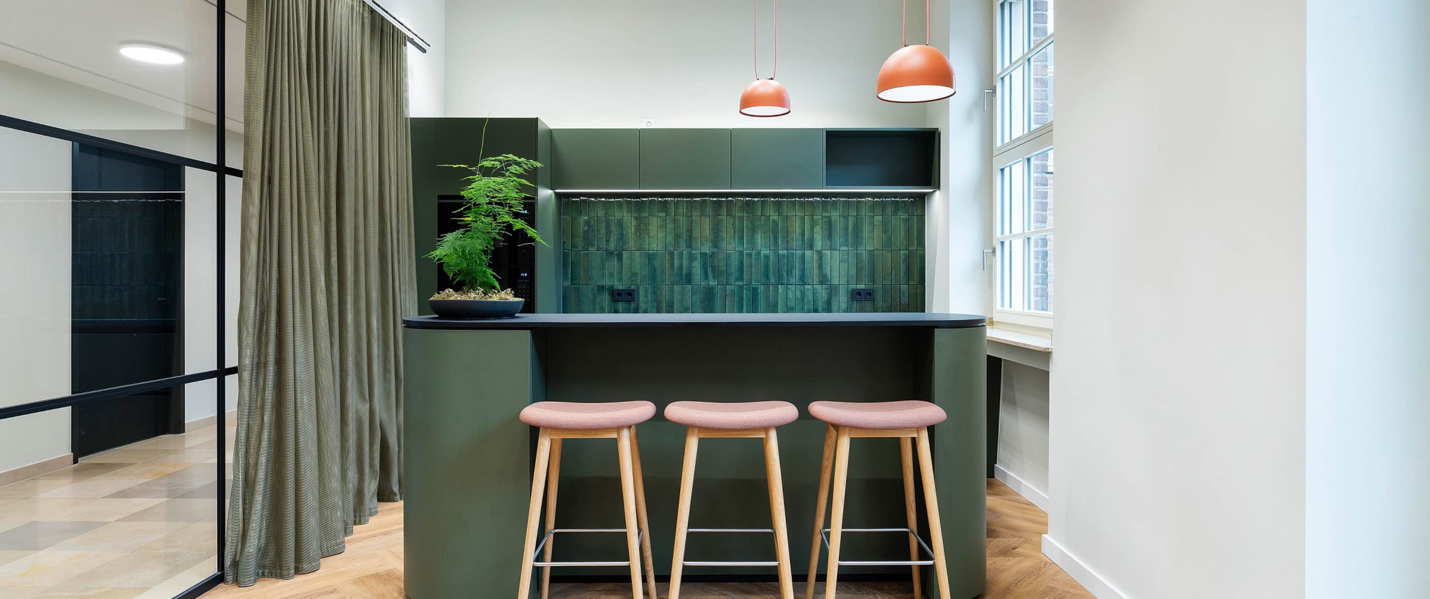 Close-Up der Kaffeeküche / Bar der alten Kämmerei.