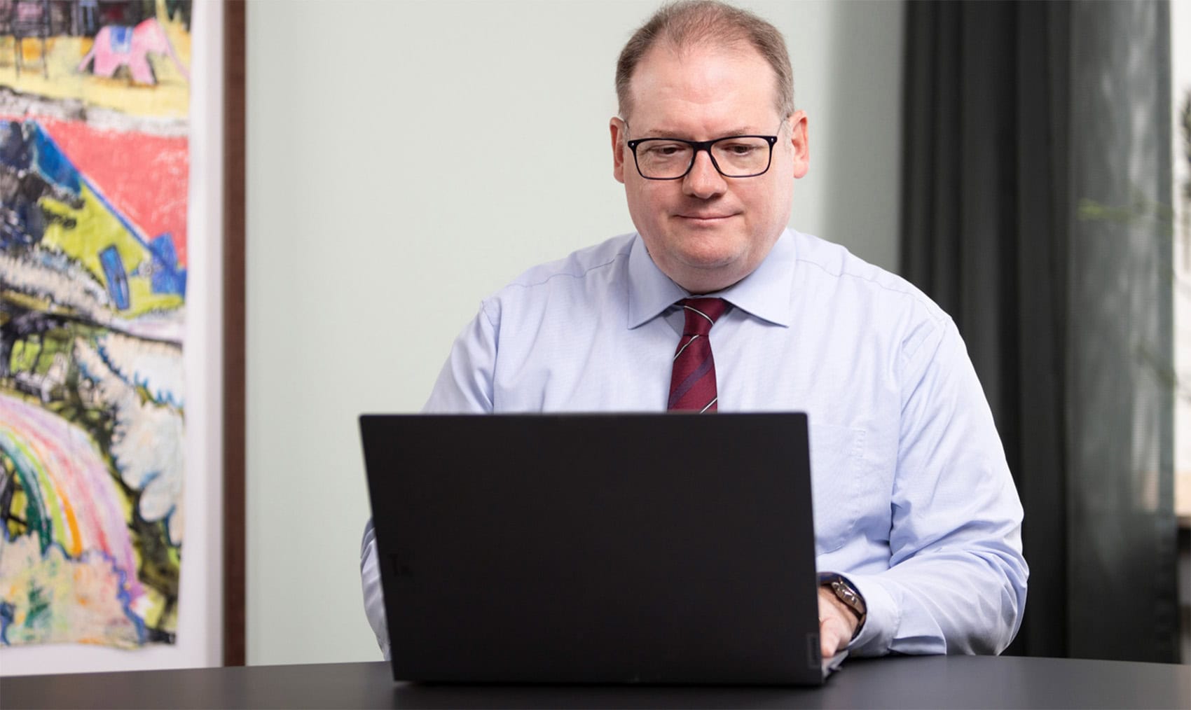 Jan Eltzschig am Laptop